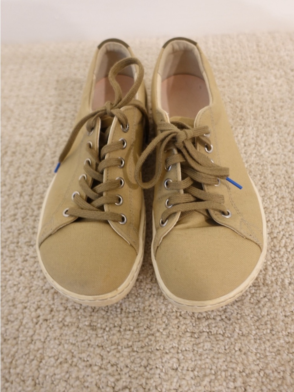 Birkenstock Arran - khaki canvas lace-up sneakers